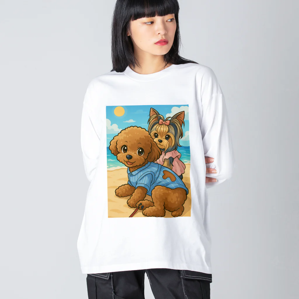 マロンとショコラの大冒険のマロンとショコラの休日リゾート Big Long Sleeve T-Shirt
