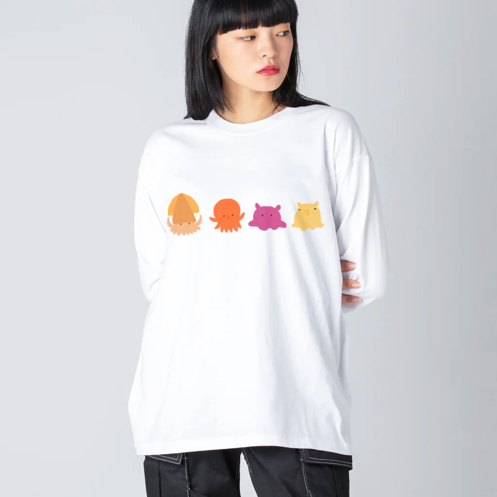 n555のうみのいきもの ビッグシルエットロングスリーブTシャツ