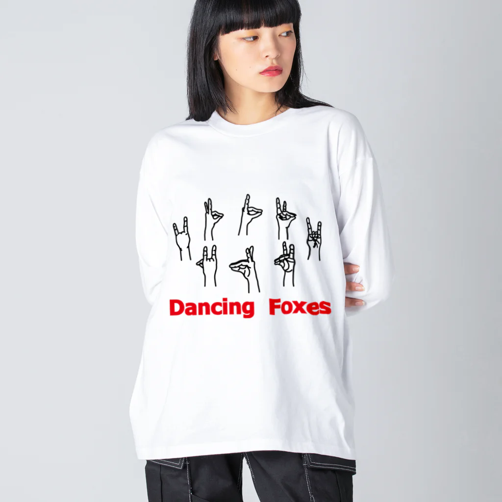 みけにっけ商店のDANCING FOXES ビッグシルエットロングスリーブTシャツ