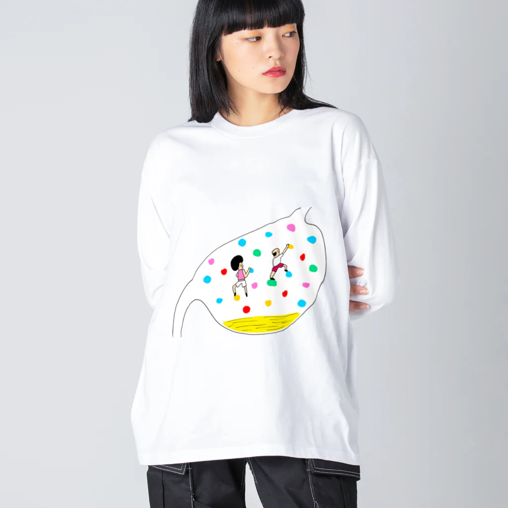 花くまゆうさくのボルダリング（体内） Big Long Sleeve T-Shirt