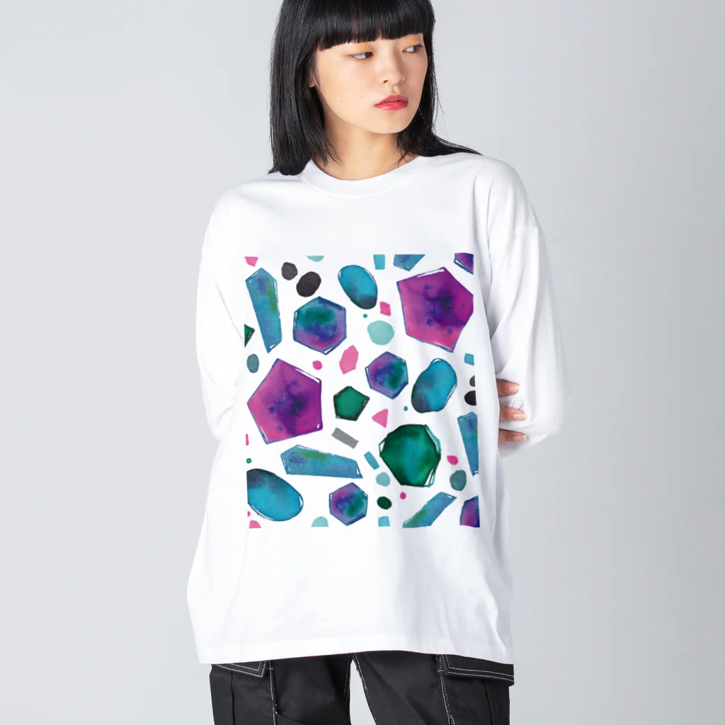 hugging love ＋《ハギング ラブ プラス》のcolour crystal Big Long Sleeve T-Shirt