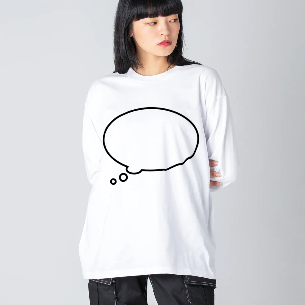 ぷぁ〜のかんがえちゅう ビッグシルエットロングスリーブTシャツ