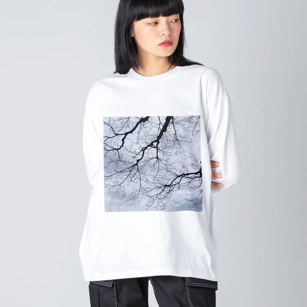 采-aya-の道中、冬 ビッグシルエットロングスリーブTシャツ