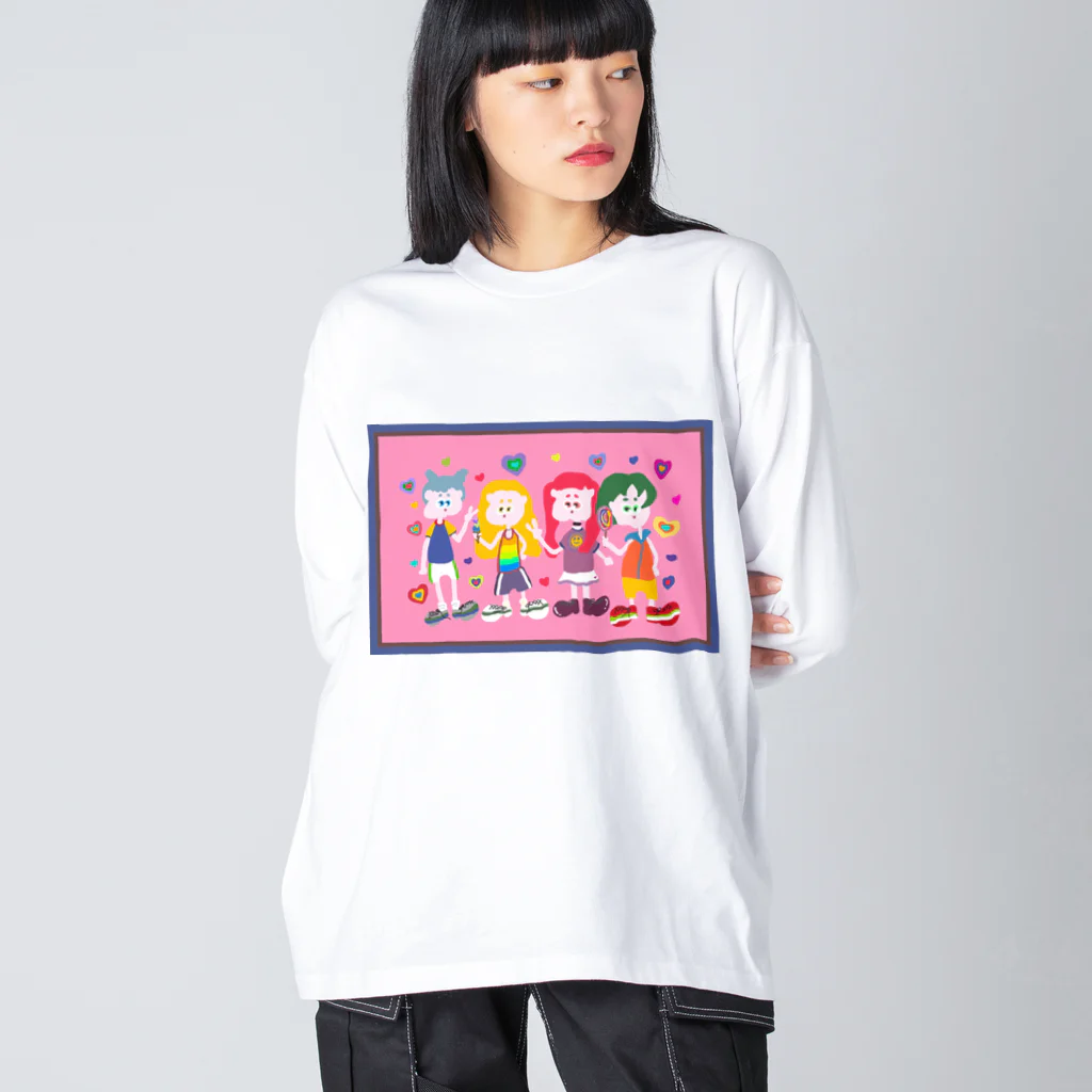 穏やかな日常のgirl4 ビッグシルエットロングスリーブTシャツ