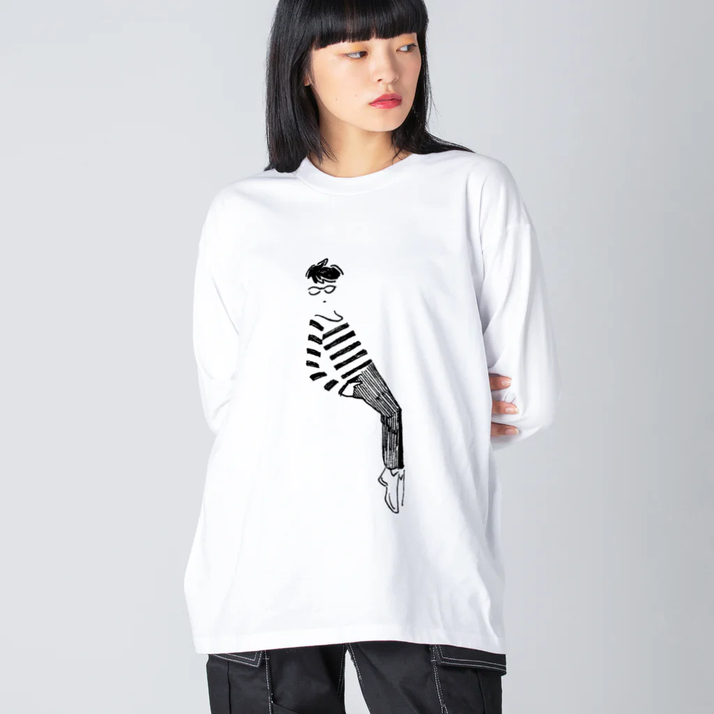 ジャスのつま先立ち Big Long Sleeve T-Shirt