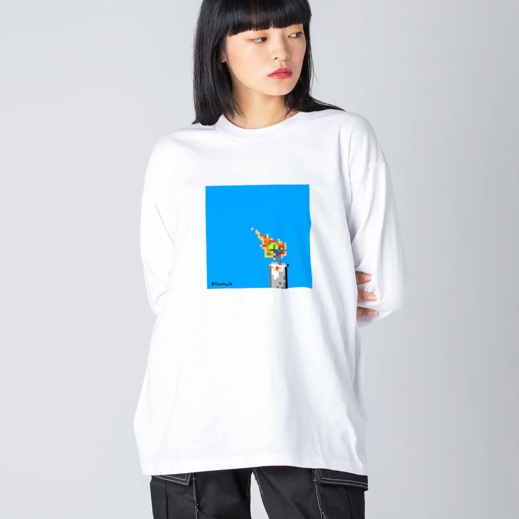 Fondhuの蝋燭 Big Long Sleeve T-Shirt