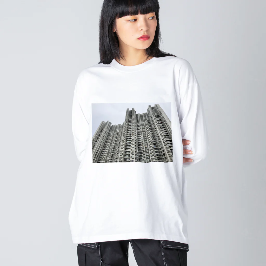 apartment_megの高層アパートメント ビッグシルエットロングスリーブTシャツ