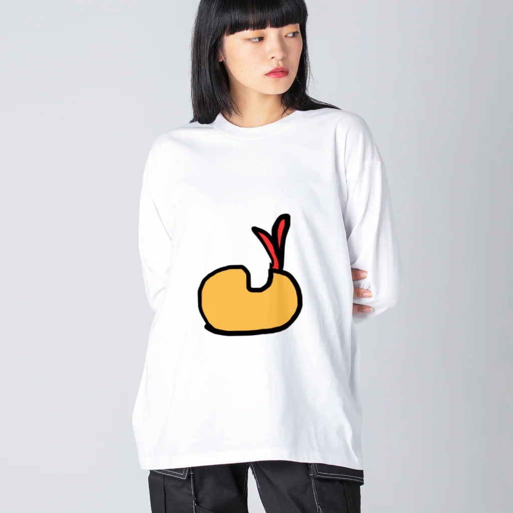 えいとのゆるいコレクションのポップコーンシュリンプ Big Long Sleeve T-Shirt