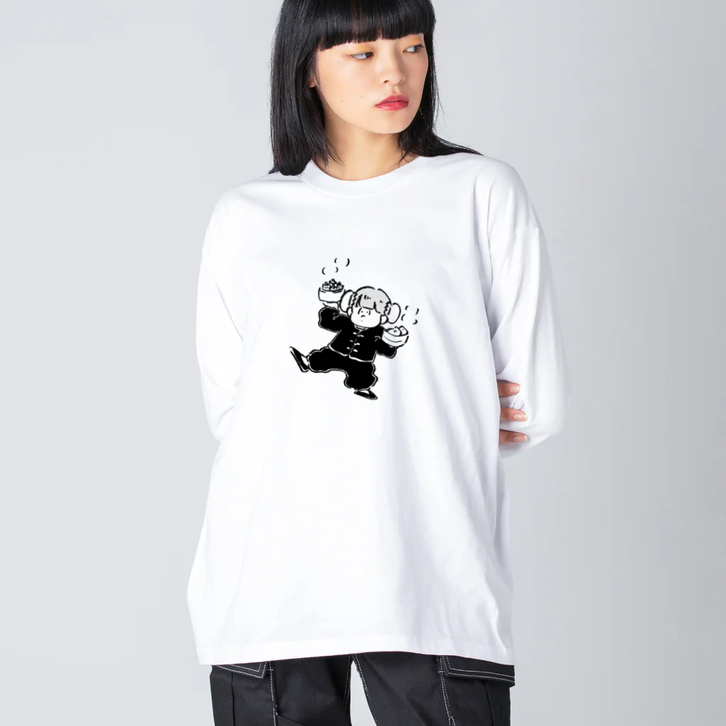 SUZURI de ぺこやのチャイナ子ちゃん Big Long Sleeve T-Shirt