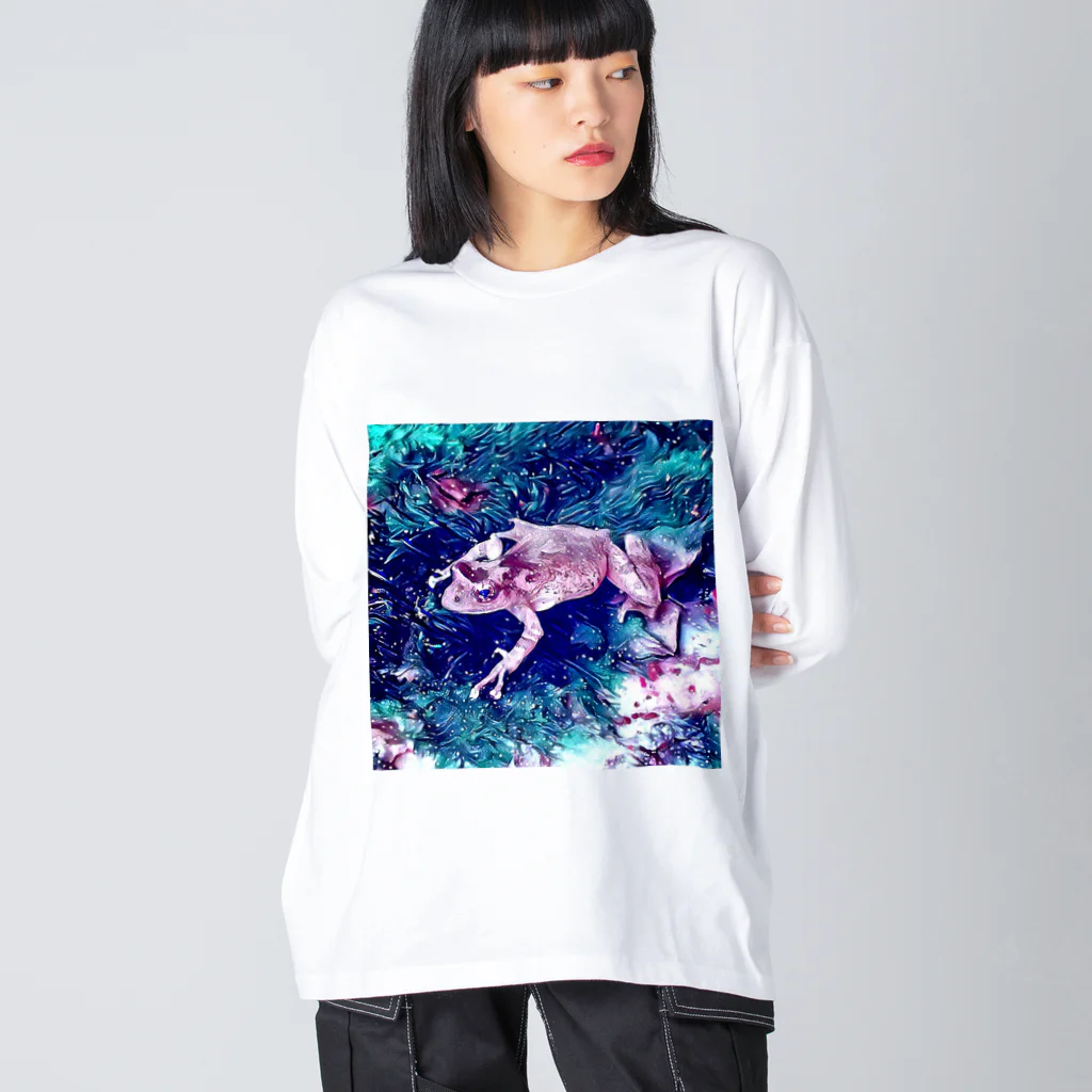 Fantastic FrogのFantastic Frog -Wild Version- Big Long Sleeve T-Shirt