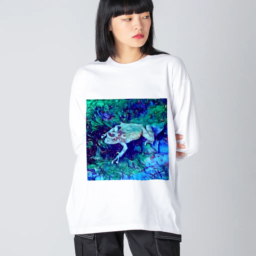 Fantastic FrogのFantastic Frog -Moonlight Version- Big Long Sleeve T-Shirt