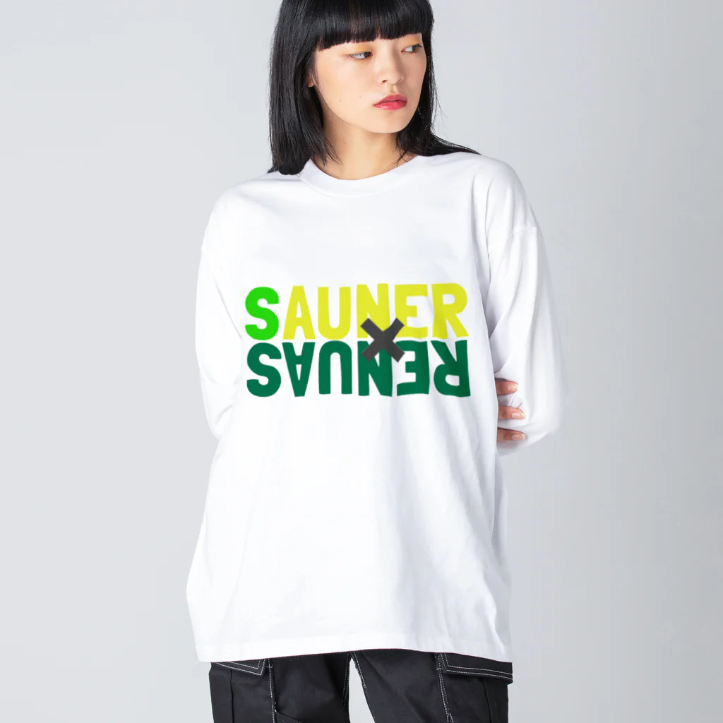 S×SのSAUNER×SAUNER サウナー×サウナー ビッグシルエットロングスリーブTシャツ