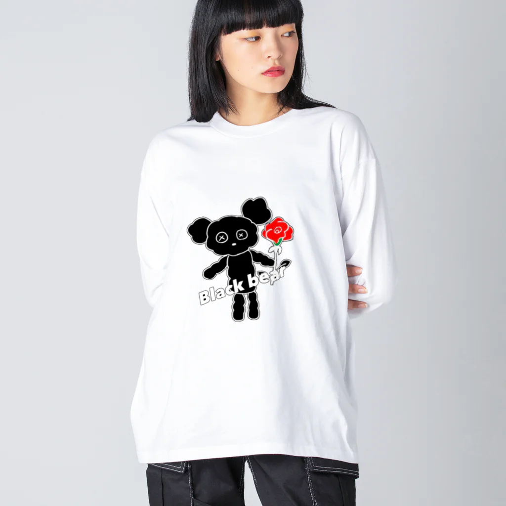 blackbear&WhitebearのBlack bear ビッグシルエットロングスリーブTシャツ