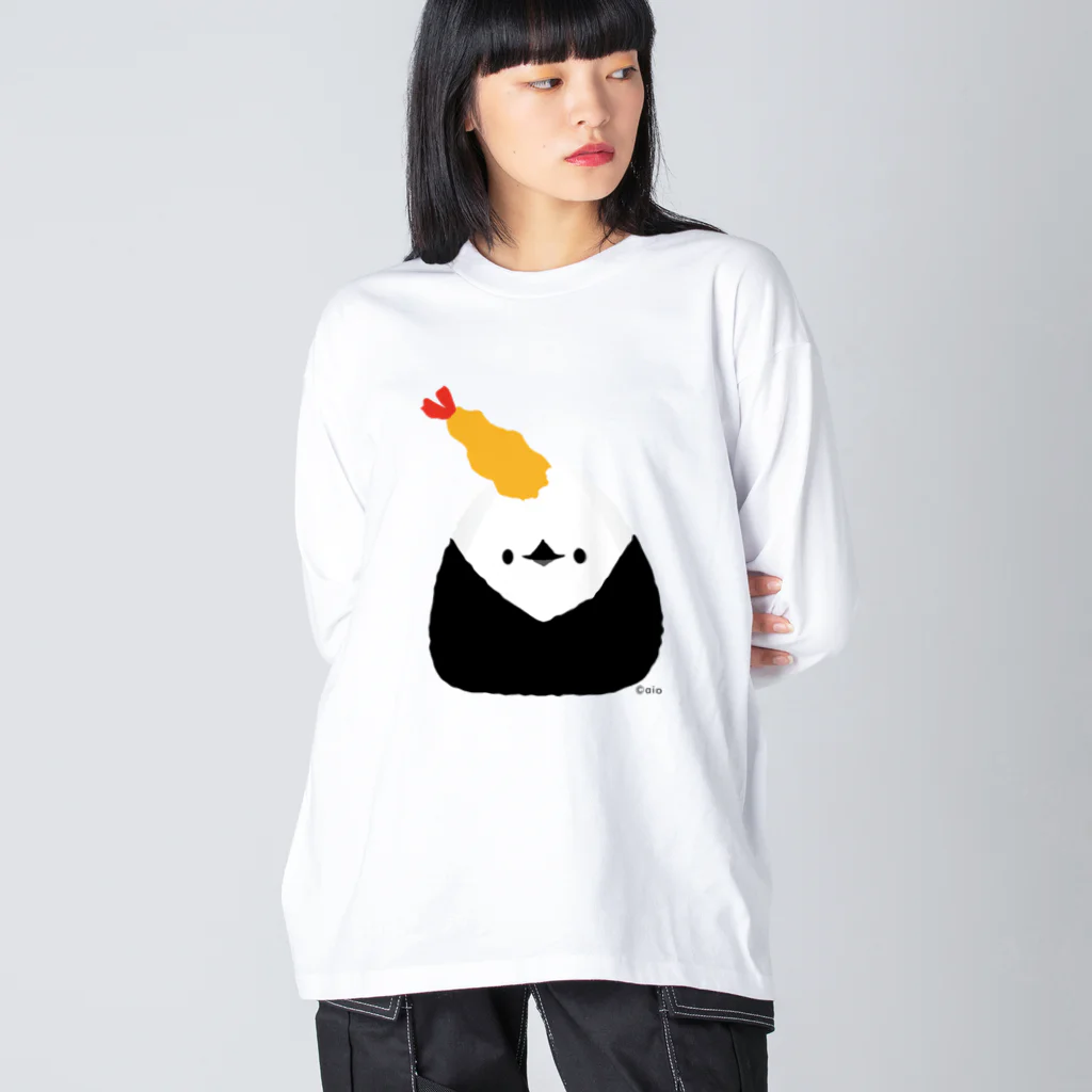 しろくま&ペンギン通信のヤンキーな天むすエナガ Big Long Sleeve T-Shirt