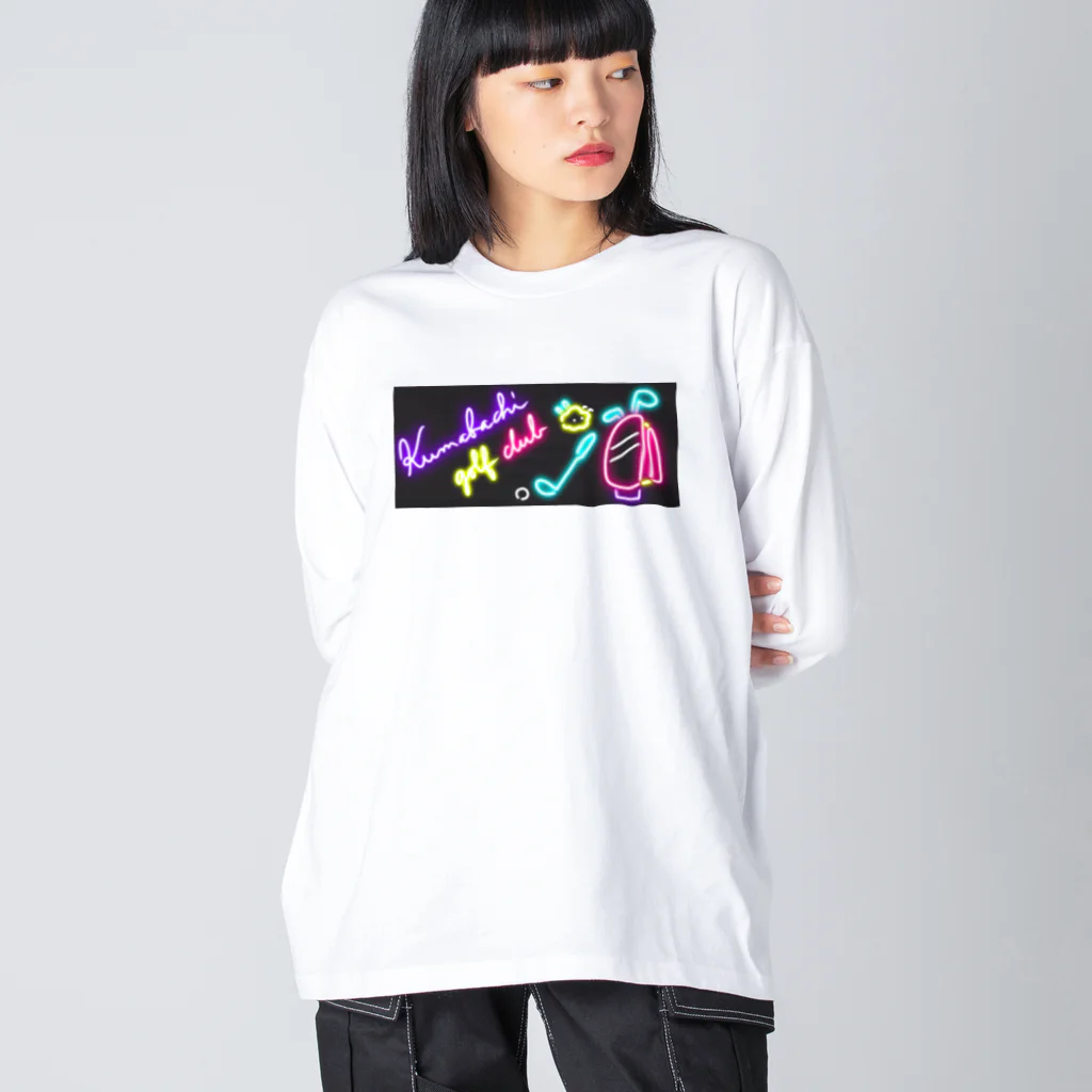 クマバチゴルフ倶楽部のクマバチとまばゆいネオン Big Long Sleeve T-Shirt