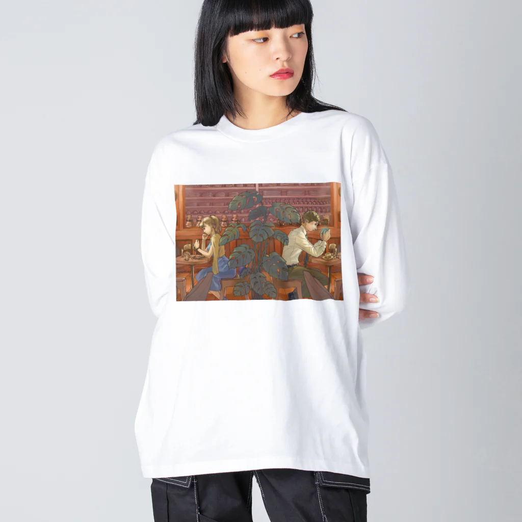 kitaooji shop SUZURI店のカフェ Big Long Sleeve T-Shirt