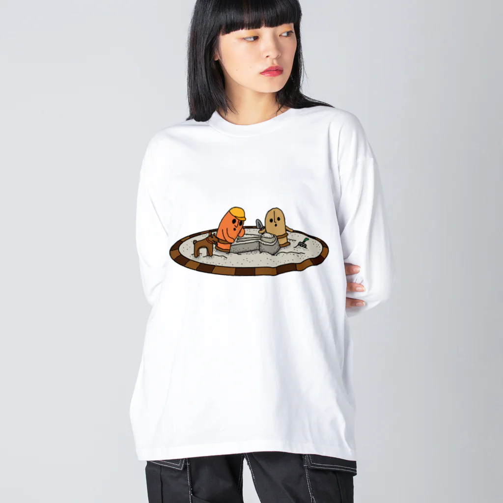 みけにっけ商店のはにわ兄妹 Big Long Sleeve T-Shirt