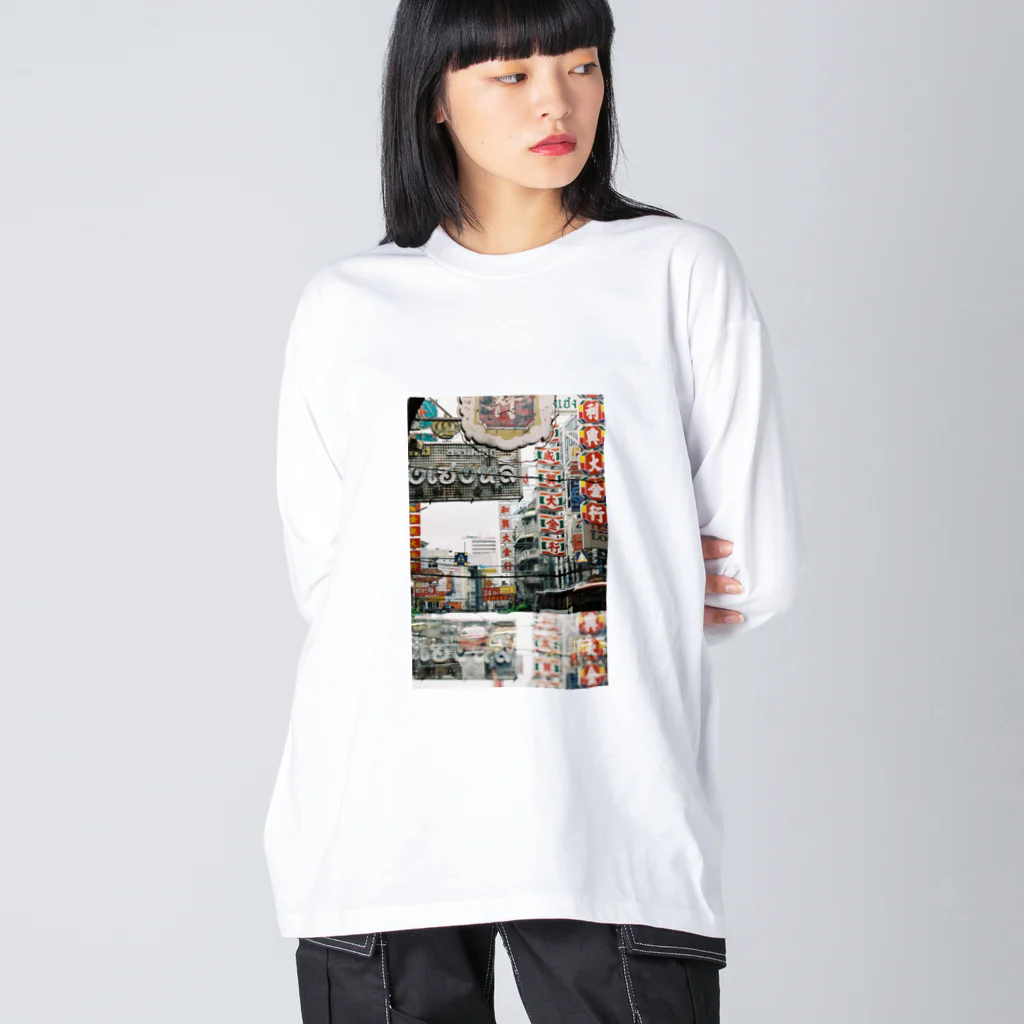 miyanakaのThai China Town  ビッグシルエットロングスリーブTシャツ