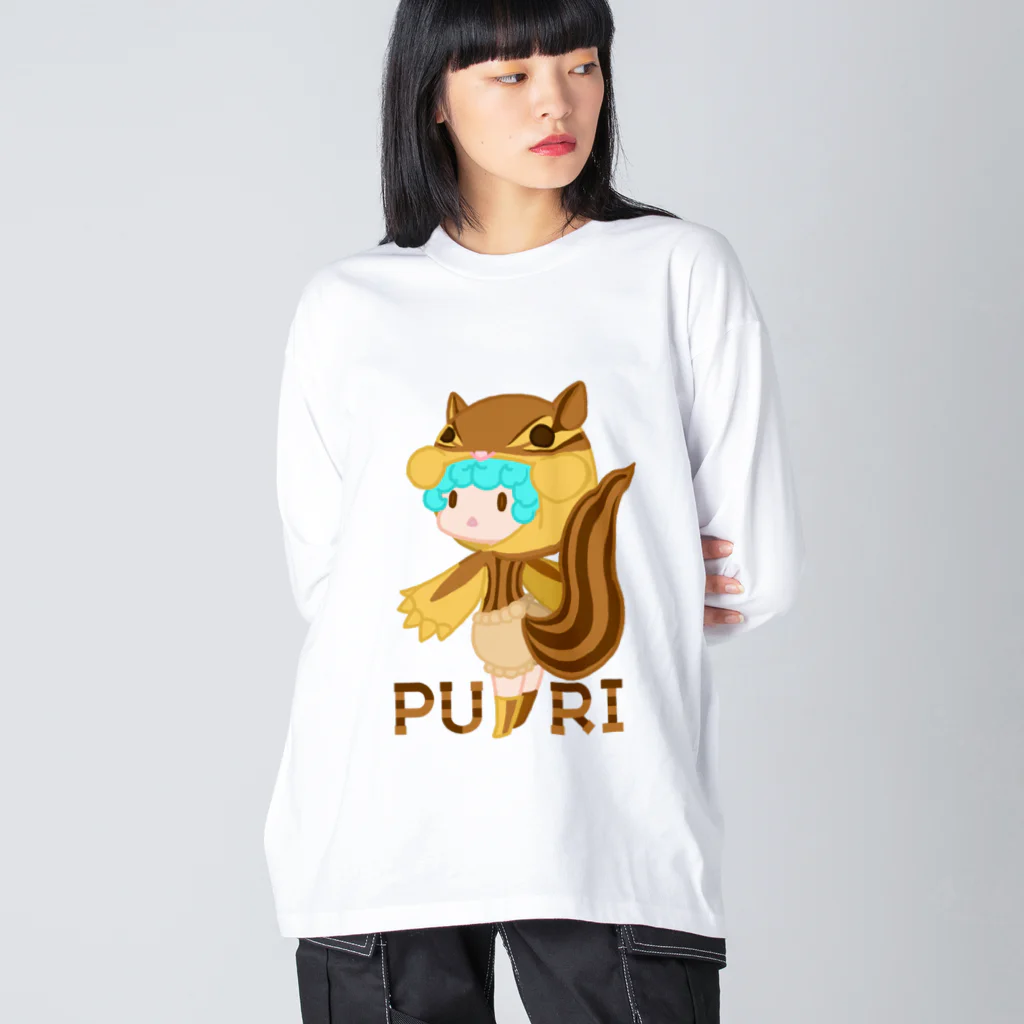 ウサネコのぷり☆コリスちゃん Big Long Sleeve T-Shirt