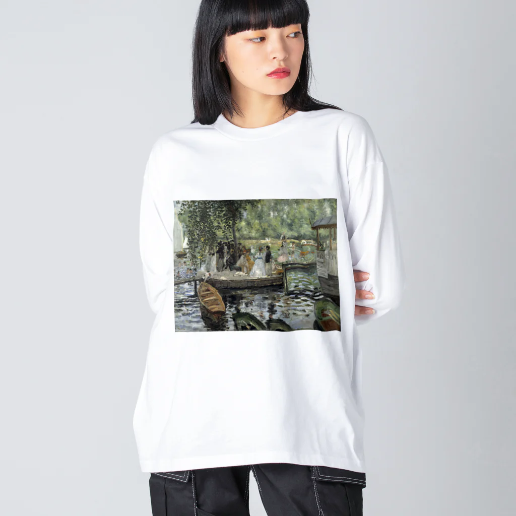 public domainのラ・グルヌイエール / クロード・モネ Big Long Sleeve T-Shirt