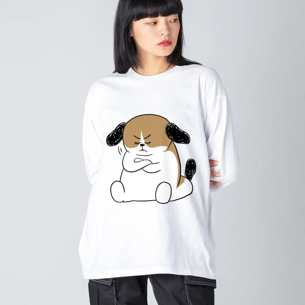 マツバラのもじゃまる納得 Big Long Sleeve T-Shirt