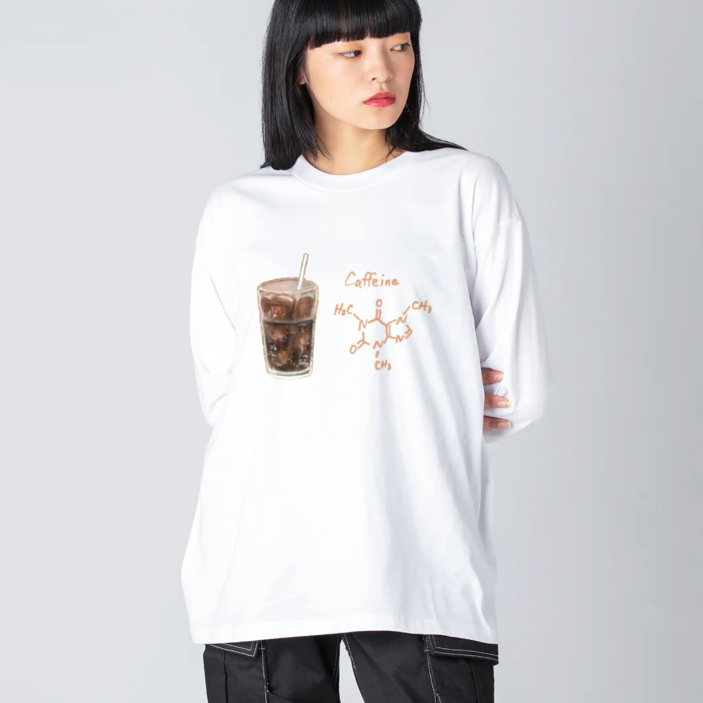 そらまめのカフェイン　アイスコーヒーバージョン Big Long Sleeve T-Shirt