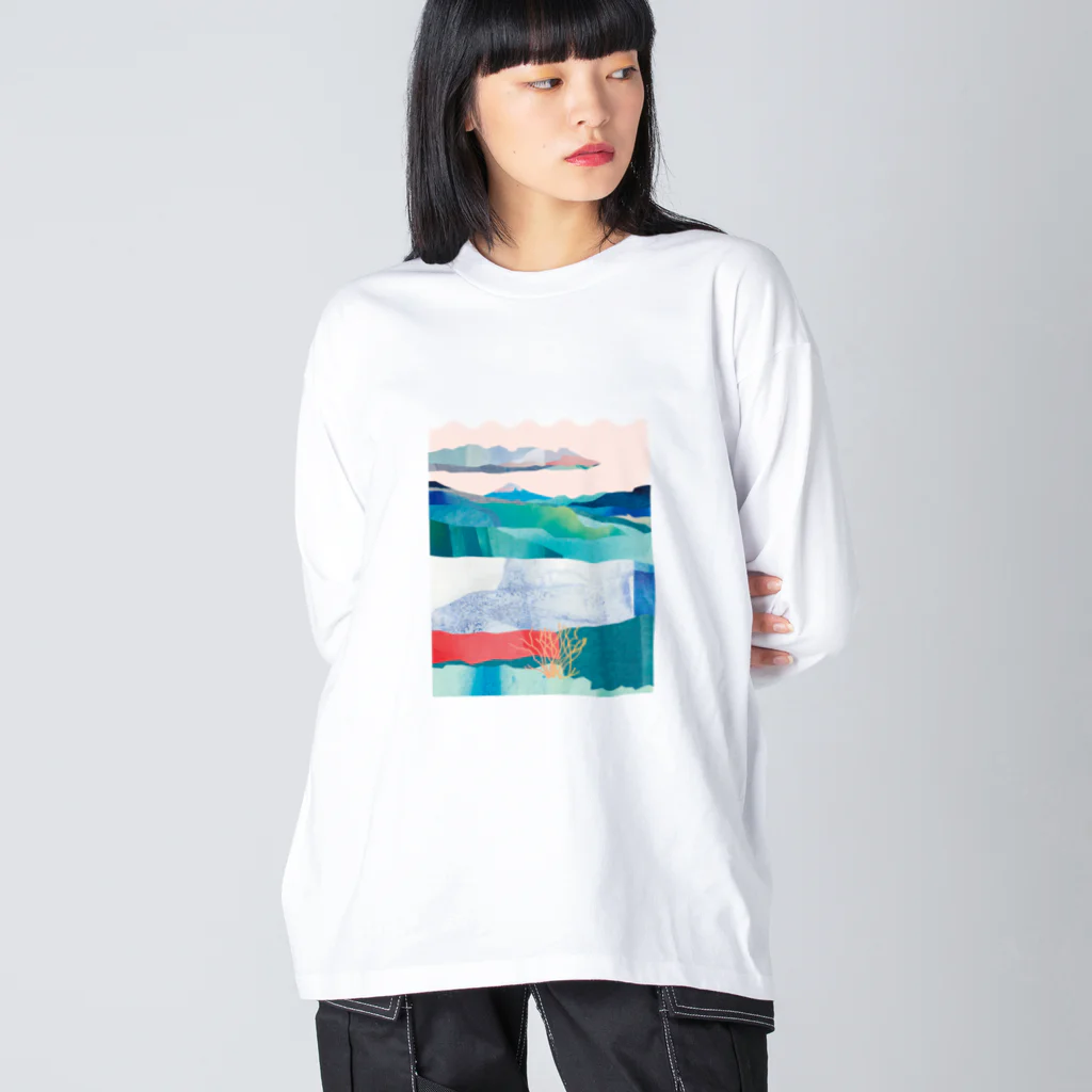 クボタノブエのNEW YEAR 富士 Big Long Sleeve T-Shirt