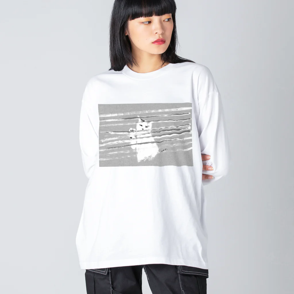 CUROGNACのにゃーjiro ビッグシルエットロングスリーブTシャツ