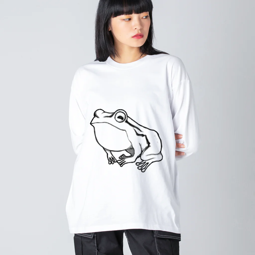 あべのかえるさん ビッグシルエットロングスリーブTシャツ