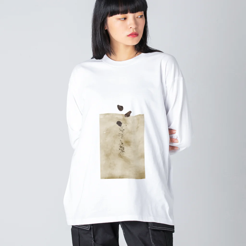 白餡のコーヒー Big Long Sleeve T-Shirt