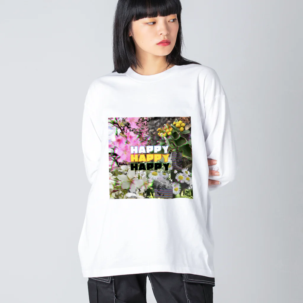 らっくー@デザイン勉強中の花たち Big Long Sleeve T-Shirt