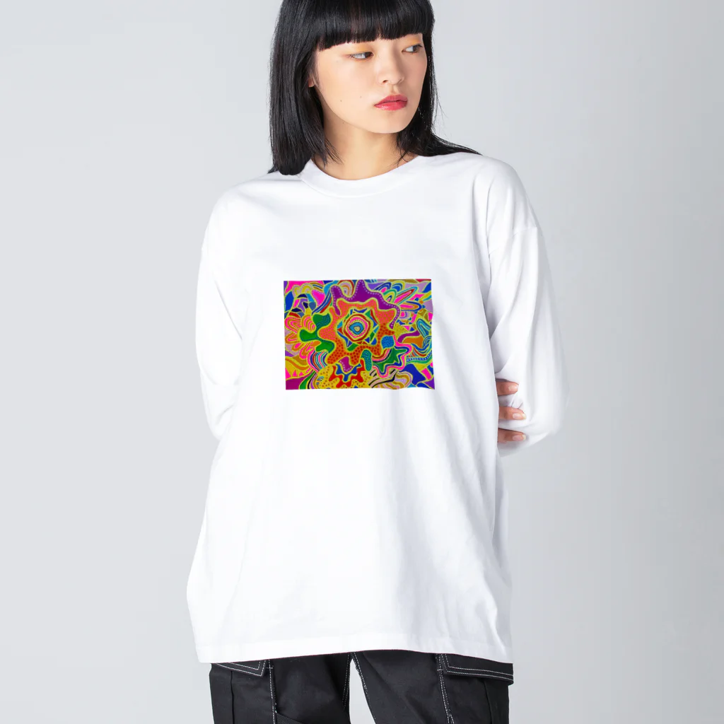 TAMAKI SUDOのファッキンハッピーサン ビッグシルエットロングスリーブTシャツ