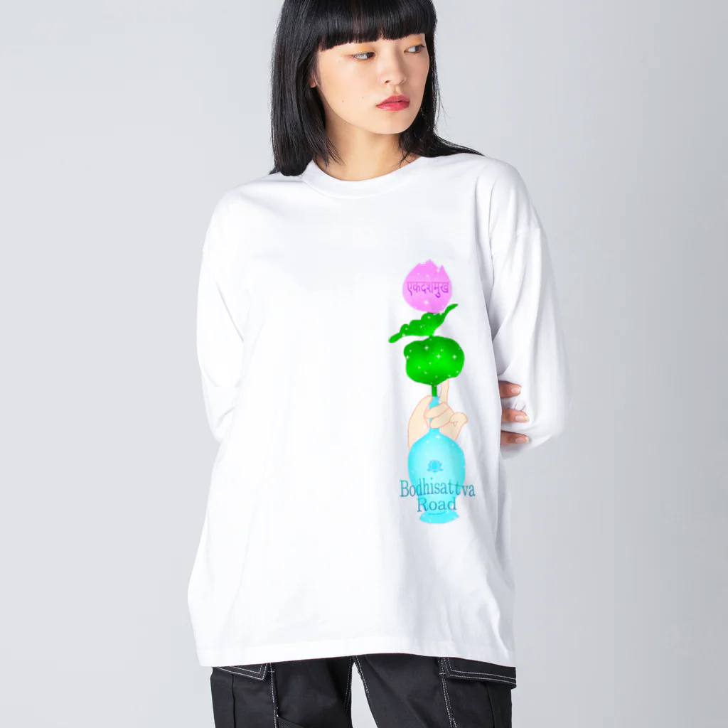 Luna Dream Projectの十一面観音 ～ 菩薩道 ～ Big Long Sleeve T-Shirt