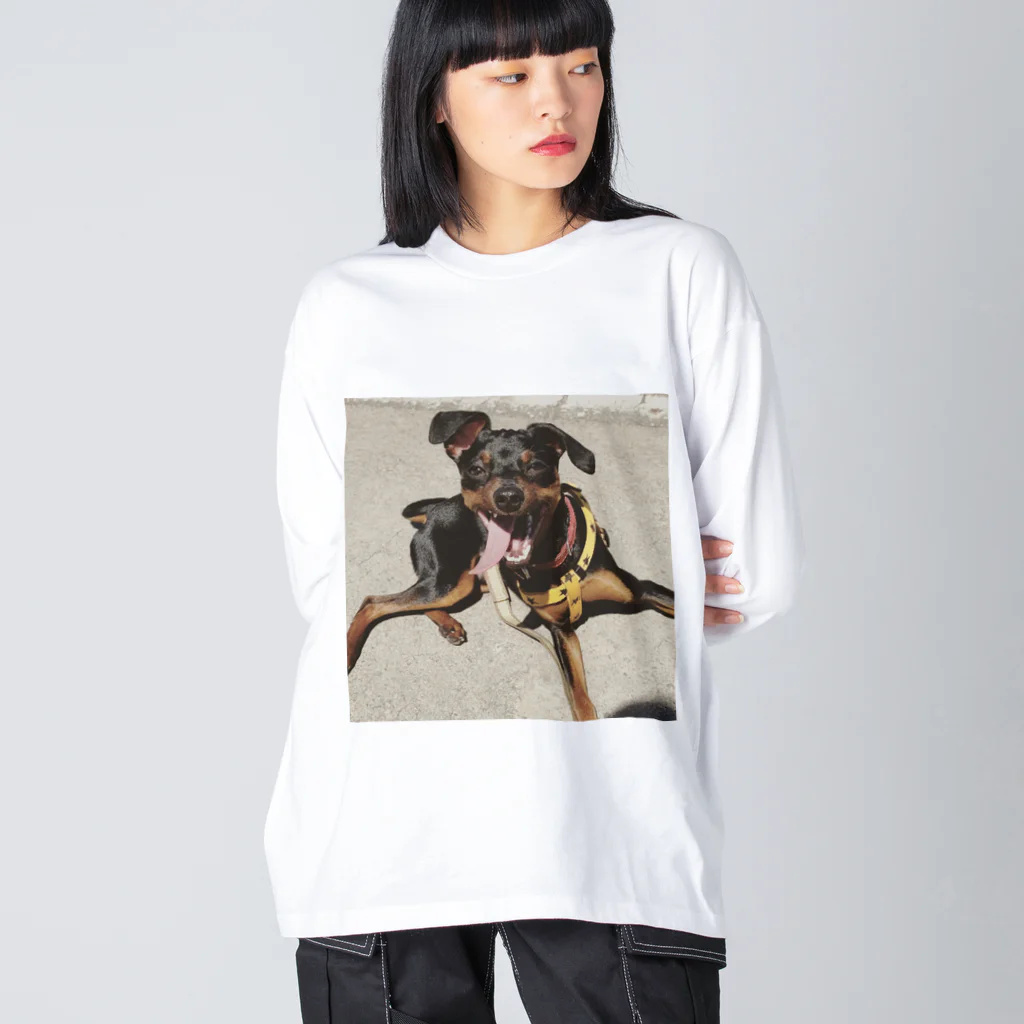 ミニピン ジロのジロ Big Long Sleeve T-Shirt