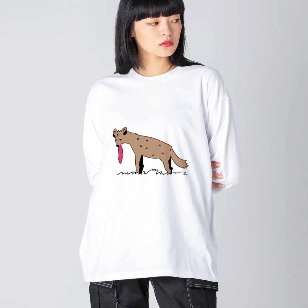 ゆるいまるのお食事ハイエナ Big Long Sleeve T-Shirt