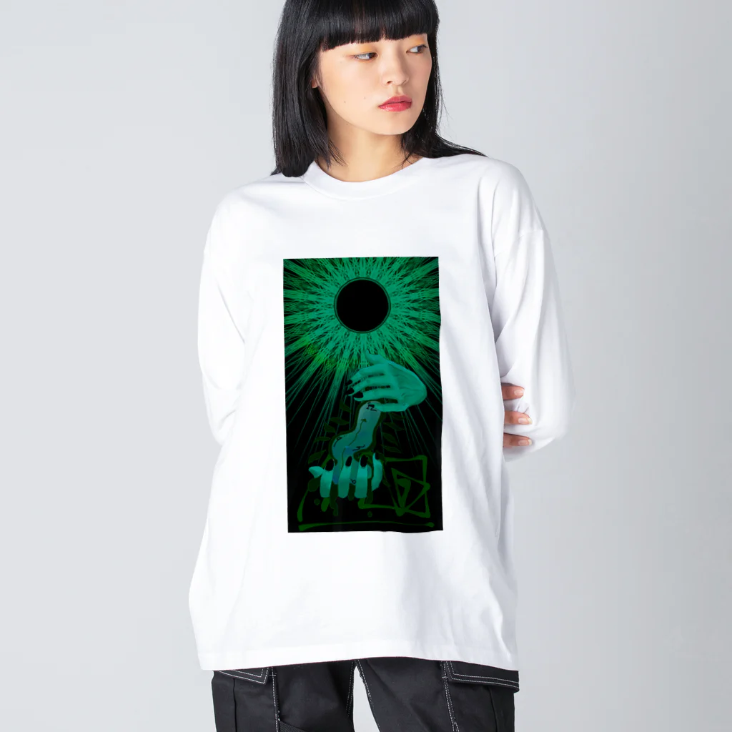 麟暁法師の翠環日食 Big Long Sleeve T-Shirt