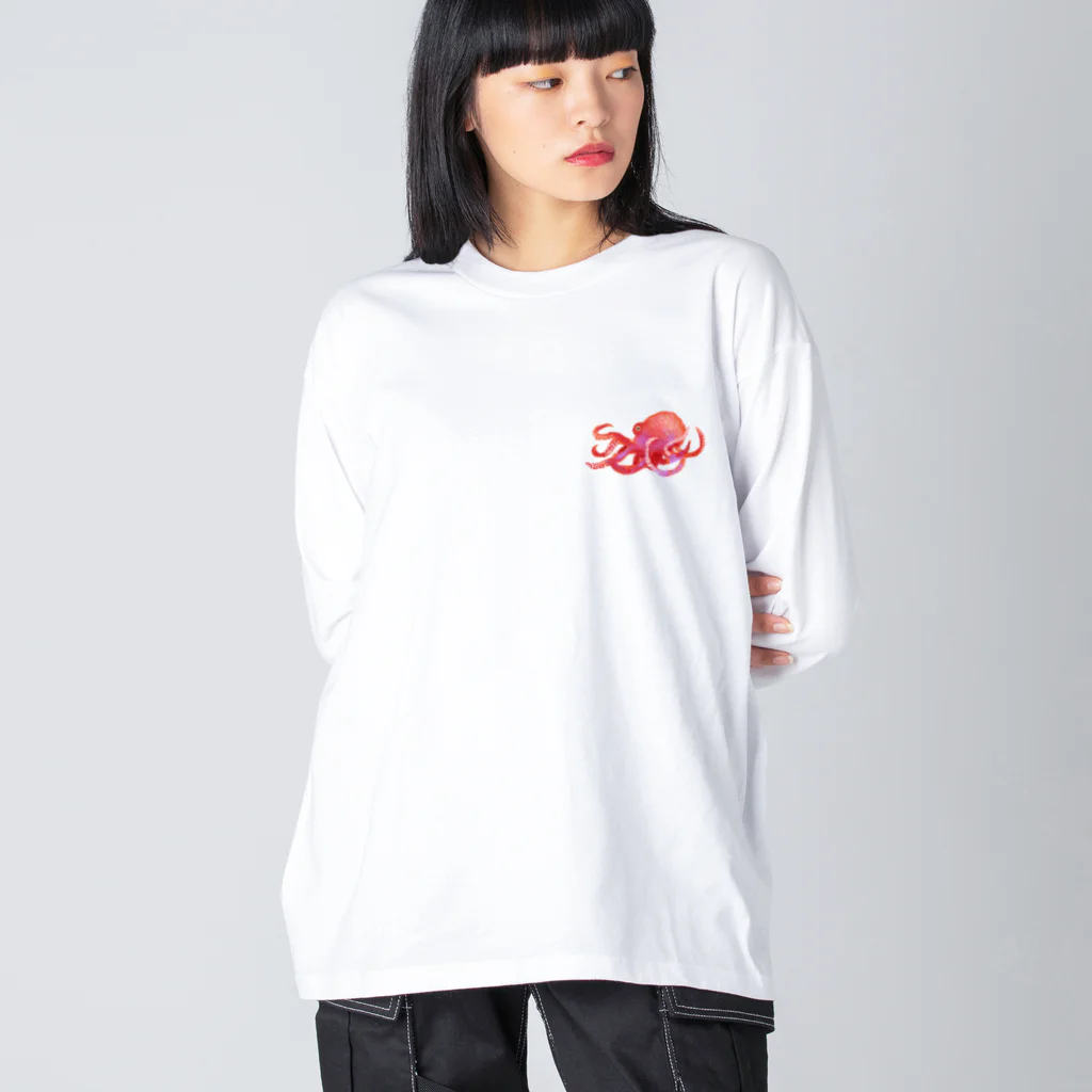 ソラクモストアのタコちゃん ビッグシルエットロングスリーブTシャツ