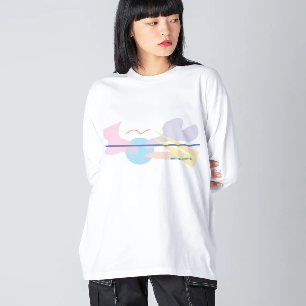 マルコミサイルの店のゆるりら〜 ビッグシルエットロングスリーブTシャツ