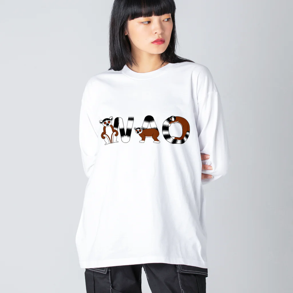 WatanabeのワオキツネザルでWAO Big Long Sleeve T-Shirt