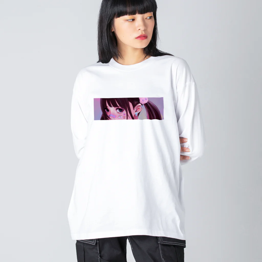 いきものたちの反サステナブル少女 Big Long Sleeve T-Shirt