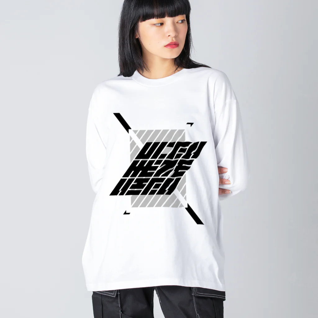 IENITY　/　MOON SIDEのしにたいけどでもいきたい #WHITE Big Long Sleeve T-Shirt