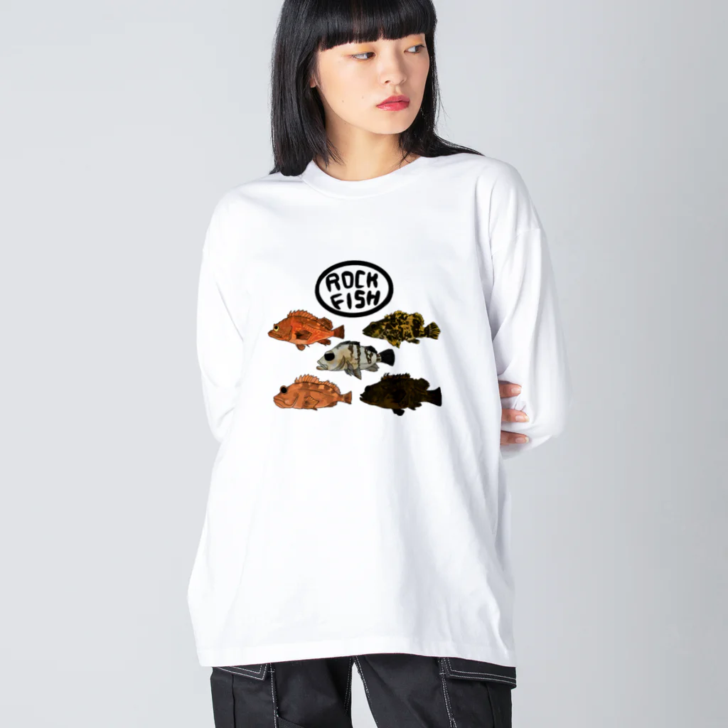 snaggedgorillaのrockfish ビッグシルエットロングスリーブTシャツ