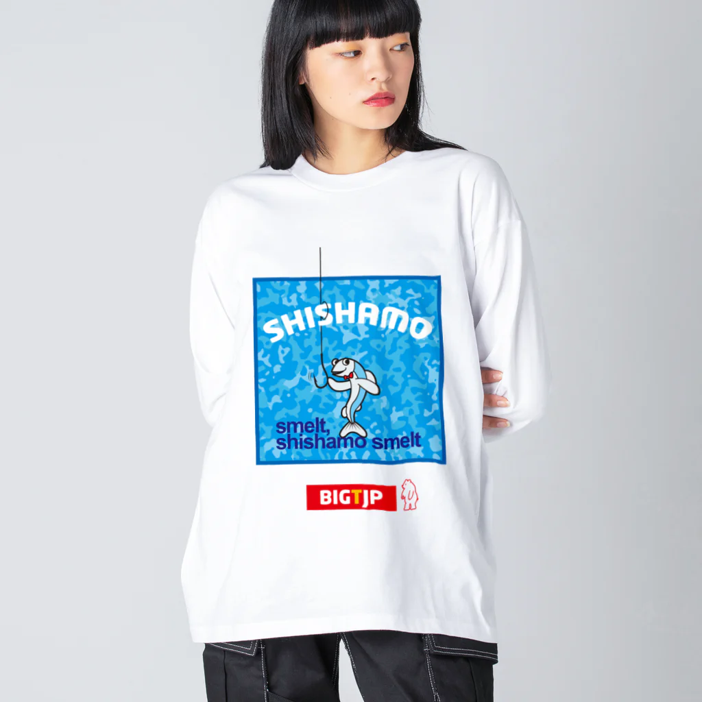 Big-T.jpのししゃもTシャツ02 ビッグシルエットロングスリーブTシャツ