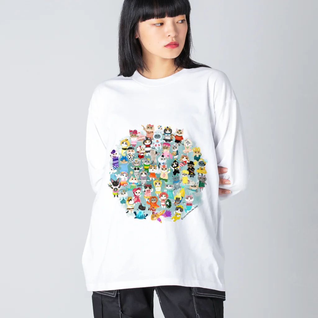 wokasinaiwoのヲカシなマリンクラブ2019集合 ビッグシルエットロングスリーブTシャツ