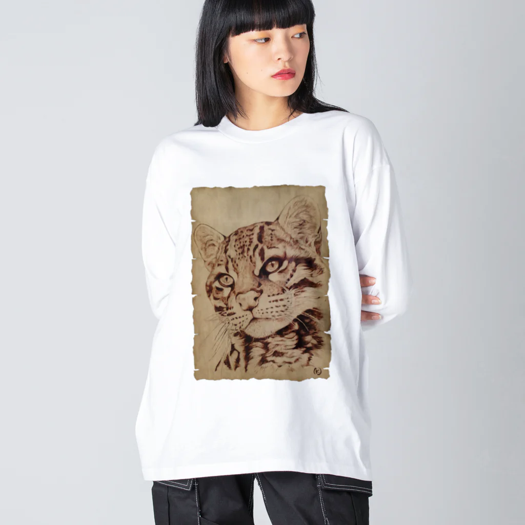 nature boxのオセロット Big Long Sleeve T-Shirt