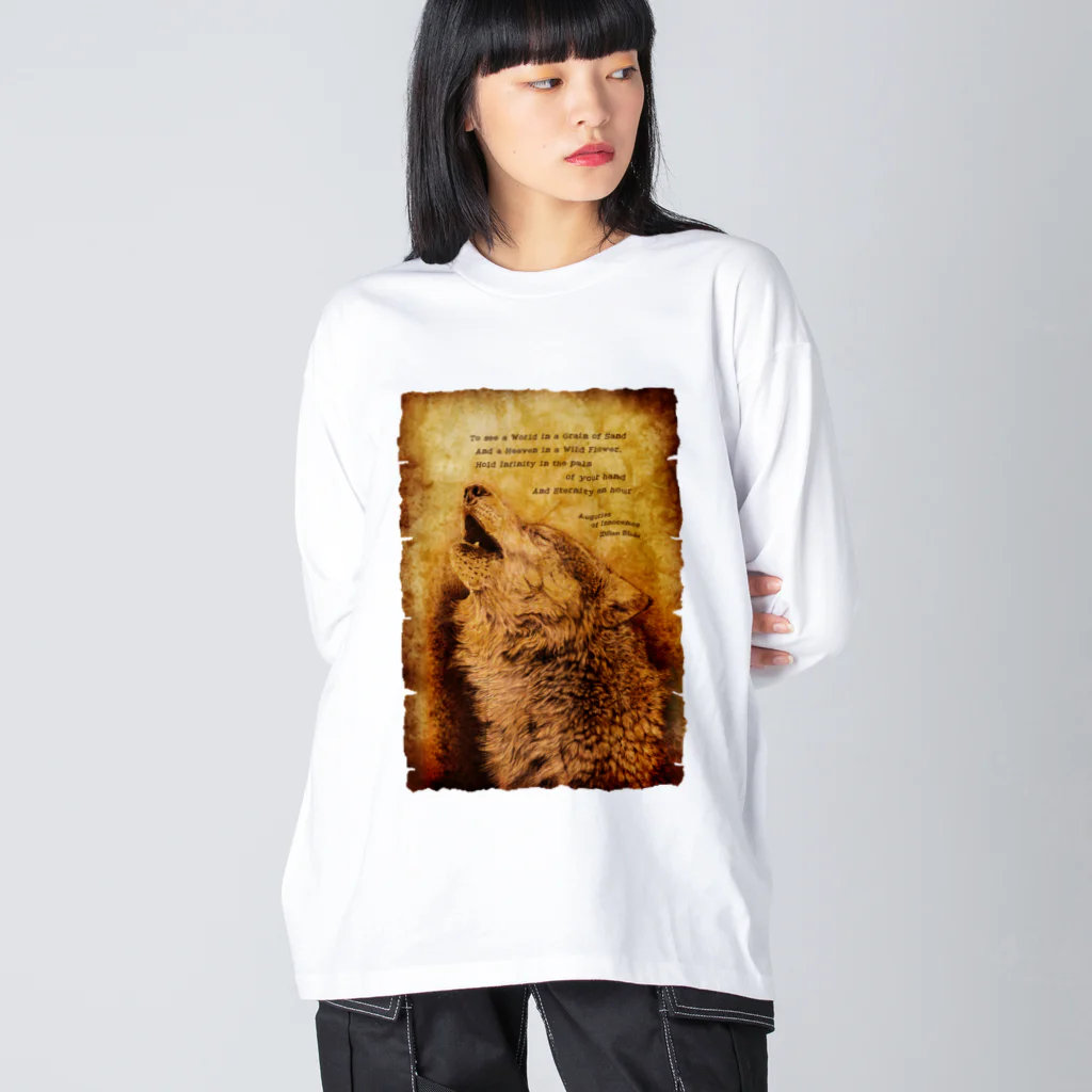 nature boxのHowling Wolf 2 ビッグシルエットロングスリーブTシャツ