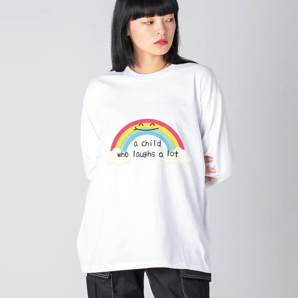 pulu's shopのよく笑う子 Big Long Sleeve T-Shirt