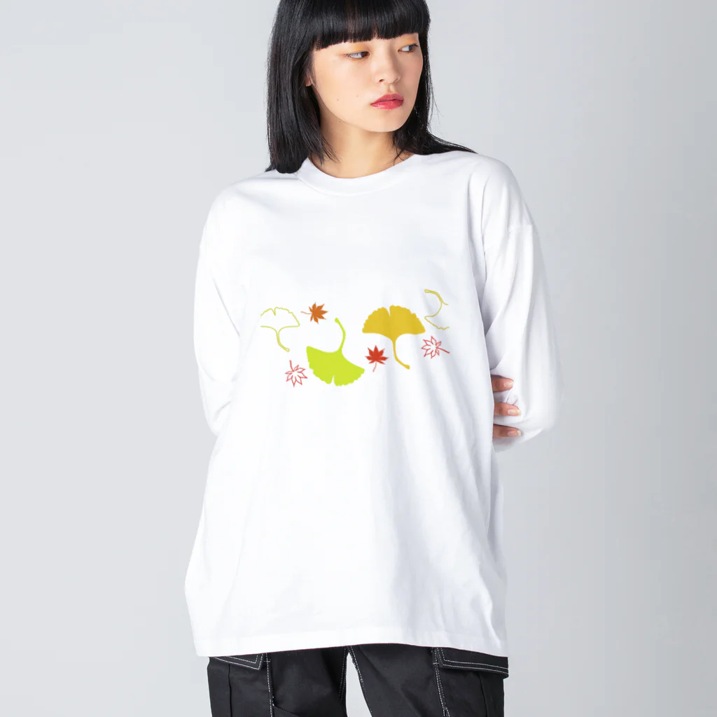 mesu_butaの秋めき ビッグシルエットロングスリーブTシャツ