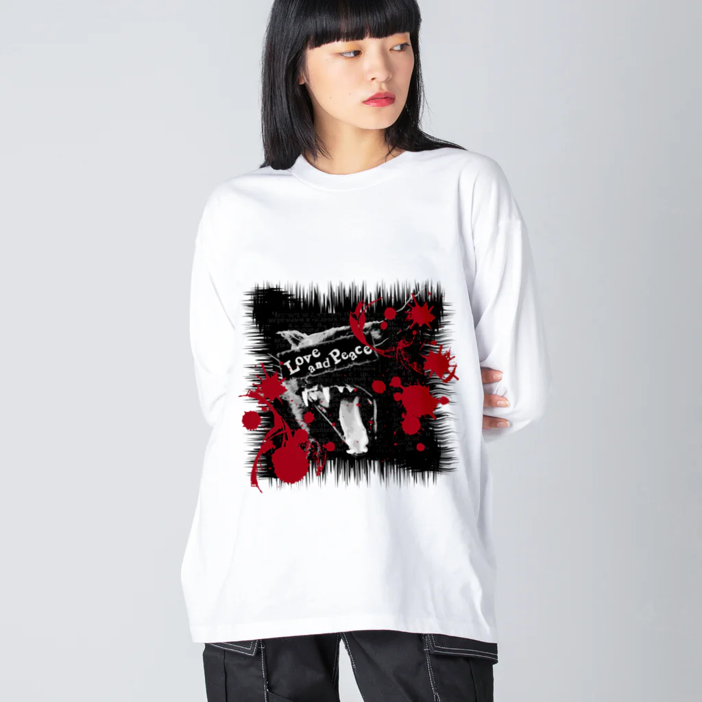 Lunatic Cat-ismのLove and Piece Big Long Sleeve T-Shirt