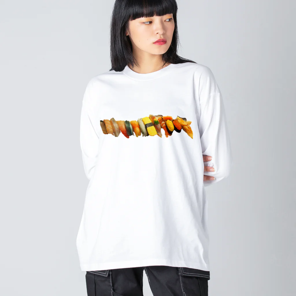 よだれ堂の特上お寿司セット Big Long Sleeve T-Shirt